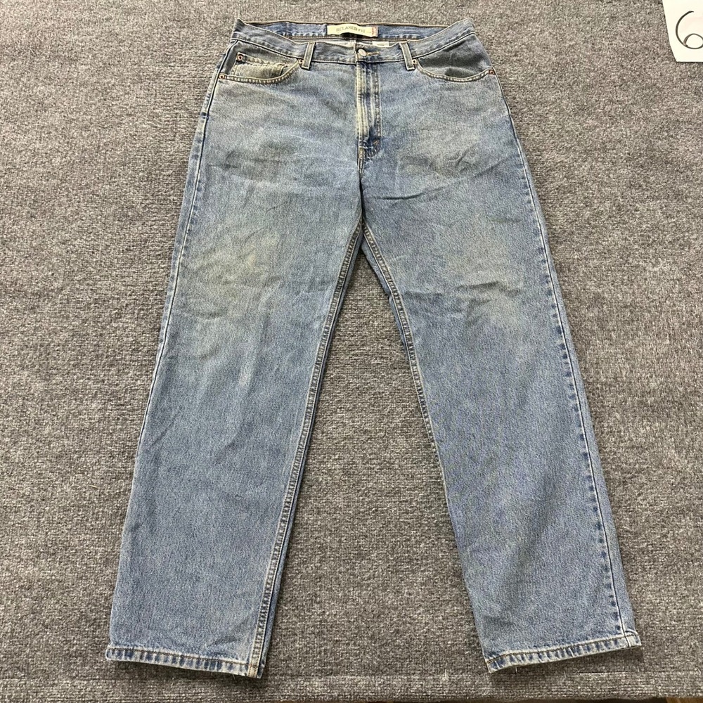Levi's Jeans Mens Size 36 Blue 550 Relaxed Fit Tapered Leg Cotton Denim Casual